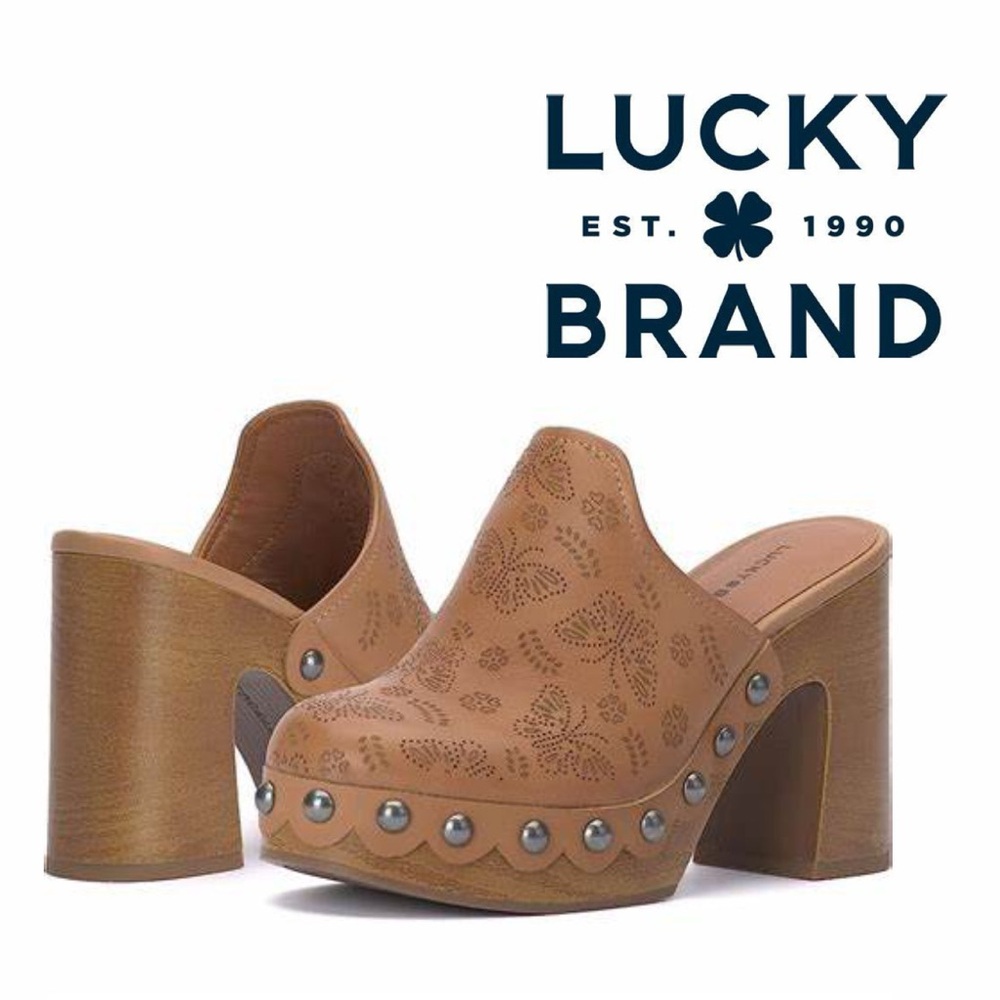 Lucky Brand Immia Studded Butterfly Platform Clog